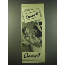 1940 Craven A Cigarettes Ad - For quality, give me Craven A they never vary