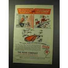 1950 Texaco Marfak Lubrication Ad - Car Feels Like This