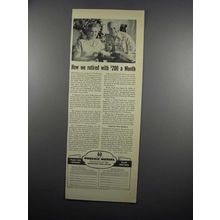 1950 Phoenix Mutual Insurance Ad - How We Retired
