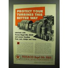 1950 Texaco Regal Oils Ad - Protect Your Turbines