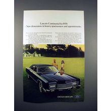 1970 Lincoln Continental Car Ad - New Dimensions