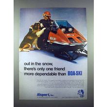 1972 Boa-Ski R/T 440 Snowmobile Ad - Out in the Snow