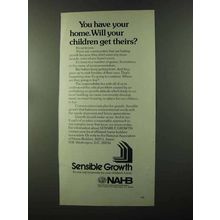 1973 NAHB National Association of Home Builders Ad