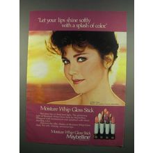 1984 Maybelline Moisture Whip Gloss Ad - Lynda Carter