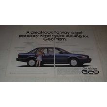1989 Geo Prizm Ad - A great-looking way to get precisely what you're looking