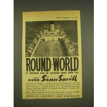 1963 Shaw Savill Line Ad - Round the world by northern star or southern cross