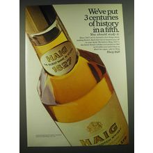 1968 Haig Scotch Ad - We've put 3 centuries of history in a fifth