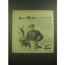 1946 Fisch of California Shirt Ad - This is a Broker away from the street