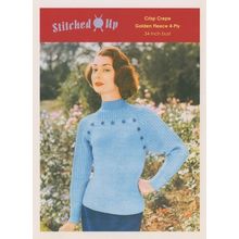 Crepe Golden Fleece Ladies 1970s Jumper Comic Fashion Sewing Postcard