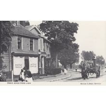 Three Kings Pond Pub Mitcham Surrey Real Photo Postcard