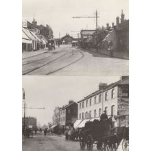 Brigstock Road High Street Thornton Heath Surrey 2x RPC Postcard s