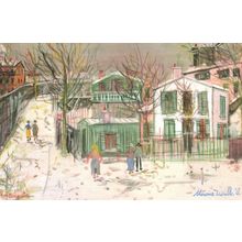 Maurice Utrillo Les Maquis De Montmartre The Maquis Painting Postcard