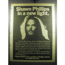 1974 Shawn Phillips Bright White Album Ad - Shawn Phillips in a new Light