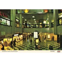 Grosvenor Centre House Shops Clarks Shoes Freeman Hardy Willis Postcard