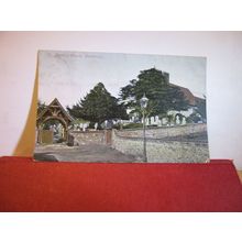 ST.MARTIN'S CHURCH, CANTERBURY, KENT used antique postcard by Hartmann 1905 pm =