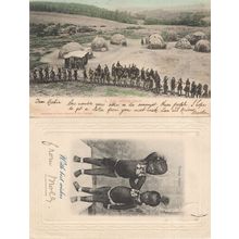 A Zulu Wedding Dance Young Zulus 2x African Postcard s