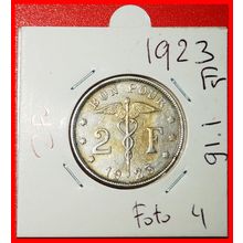 Ⰶ FRENCH (1923-1930):BELGIUM★2 FRANCS 1923! ALBERT I (1909-★LOW START★NO RESERVE