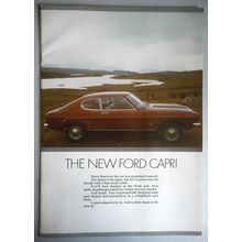 FORD CAPRI L XL GT GXL Car Sales Brochure Sept 1972 L Reg