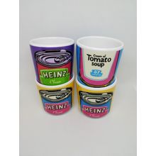 4 x HEINZ classic & cream of tomato soup novelty egg cups