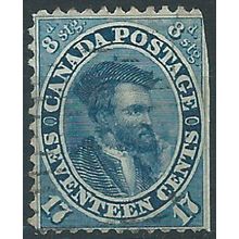 Canada (Colony Of) 1859 SG43 17c Indigo Fine Used Filler.. ..