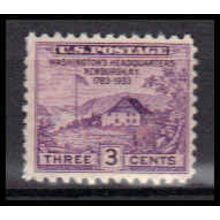 752 3c Washington's Hdqs Fine MNH ZA2851