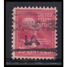 Used 829 25c William McKinley Just Clears KA8392