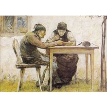A Victorian 1872 Frugal Meat Meal Poverty Watercolour Herts Exhibit Postcard