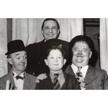 Laurel & Hardy London Palladium Drivers License Policeman Postcard