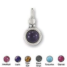Sterling Silver Hand-Made Genuine Stone Pendants