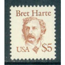 2196 $5 Bret Harte Fine MNH Dry Gum MA2052