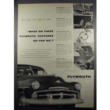 1952 Plymouth Cars Ad - Do for Me?