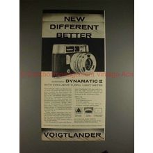 1961 Voigtlander Dynamatic II Camera Ad - Different!!