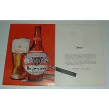 1964 Budweiser Beer Ad - See?!