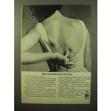 1964 Bufferin Medicine Ad - Backaches Don't Start Here