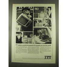 1965 ITT Ad - Makes a World of Products for People