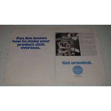 1969 Pan Am Airline Ad - Product Click Overseas