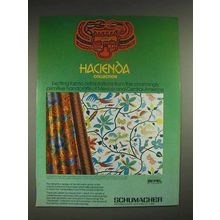 1979 Schumacher Hacienda collection Fabrics Ad