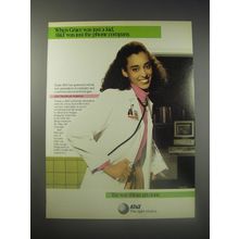 1990 AT&T Healthcare Solutions Ad - When Grace was just a kid