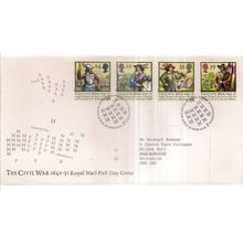 THE CIVIL WAR, 1642-51. 1992 official UK FDC. first day cover Banbury pm.. =