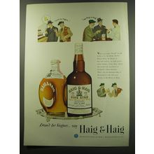 1949 Haig & Haig Scotch Advertisement - Don't be Vague.. say Haig & Haig