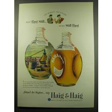 1949 Haig & Haig Scotch Ad - 1627 First Still.. 1949 Still First