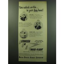 1949 BOAC British Overseas Airways Corporation Ad - New outlook on life