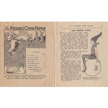 The Kiddies Own Paper Miniature Comic inc Fairy Story Postcard Size Old Ephemera