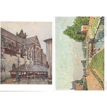 Alfred Sisley The Lock At Hampton Court 2x Painting Postcard