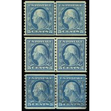 496, Pair - Line Pair And A Used Pair XF NH GEMS Cat $92.50 - Stuart Katz