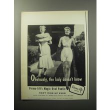 1957 Perma-Lift Magic Oval Panties Advertisement - the lady doesn't know