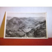 VIEW FROM SCAFELL PIKE, CUMBRIA , vintage used postcard RP 1957 pm #