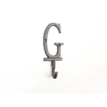 Pack Of 2] Cast Iron Letter G Alphabet Wall Hook 6""