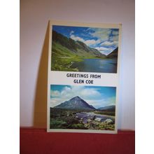 multiview, GLEN COE. SCOTLAND used postcard PLC36783 1970 pm =