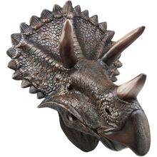Ebros Gift Prehistoric Jurassic Dinosaur Triceratops Wall Head Large 15.25" H Ha